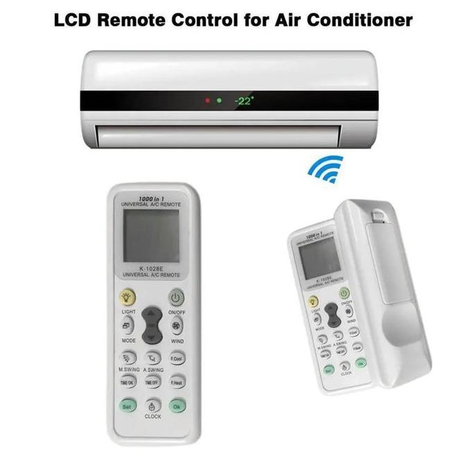 DUDLEY Remot AC Universal Remote Controller Air Conditioner with Flashlight