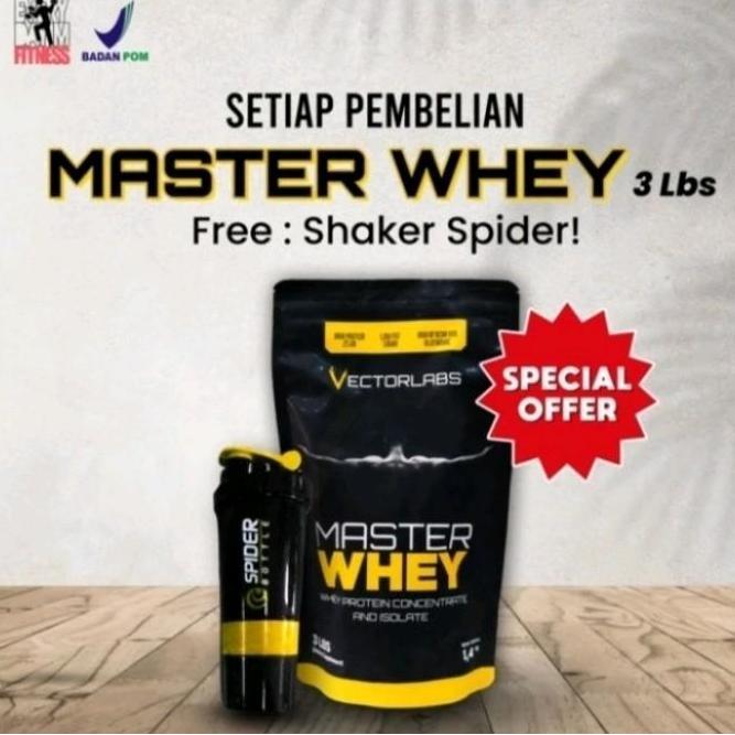 NEW VECTORLABS MASTER WHEY PROTEIN ISOLATE CONCENTRATE 3LBS ORI