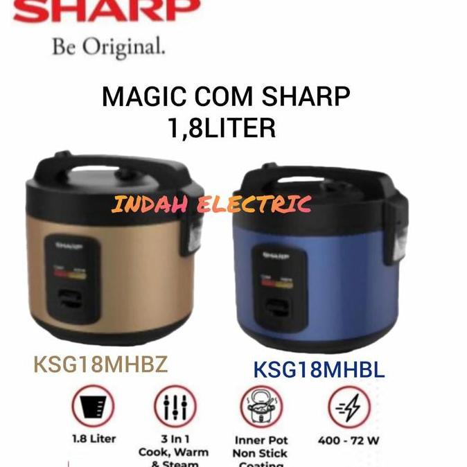 TERMURAH - Magic Com SHARP KSG 18MHBL / MHBZ / 1,8Liter