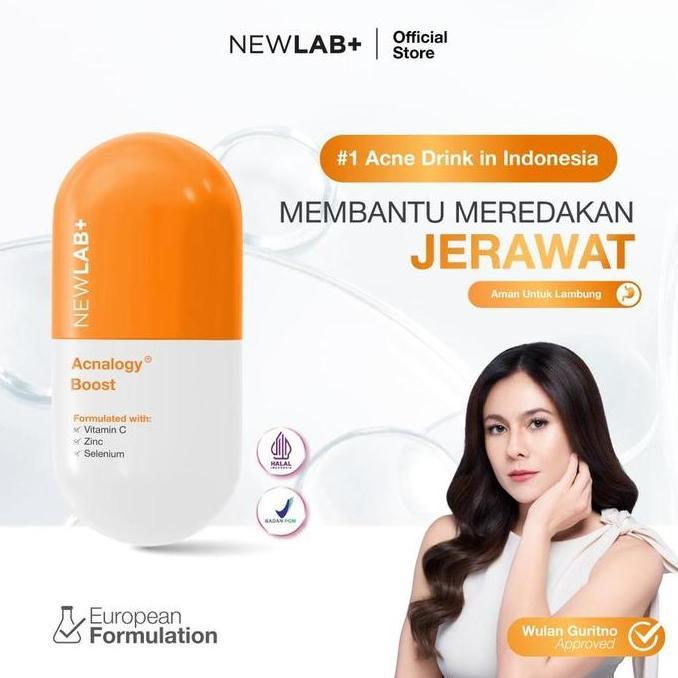 Newlab+ Acnalogy Boost Zero Sugar Rasa Jeruk 50Gr