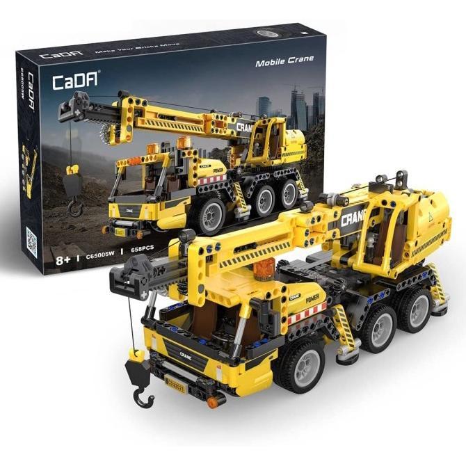 ORIGINAL DOUBLE E CADA BRICKS MOBILE CRANE C65005W