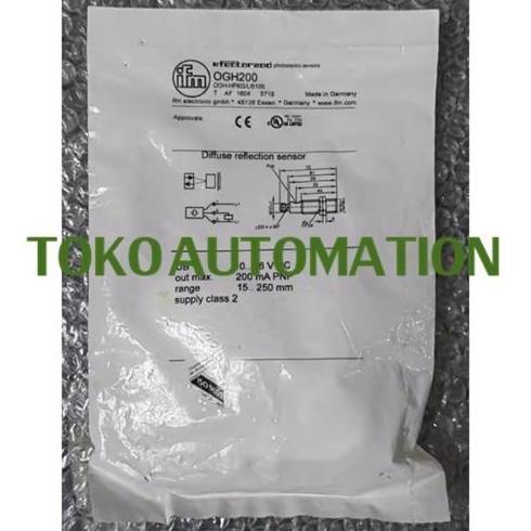 OGH200 DIFFUSE REFLECTION SENSOR WITH BACKGROUND SUPPRESSION SR05 DAPP27