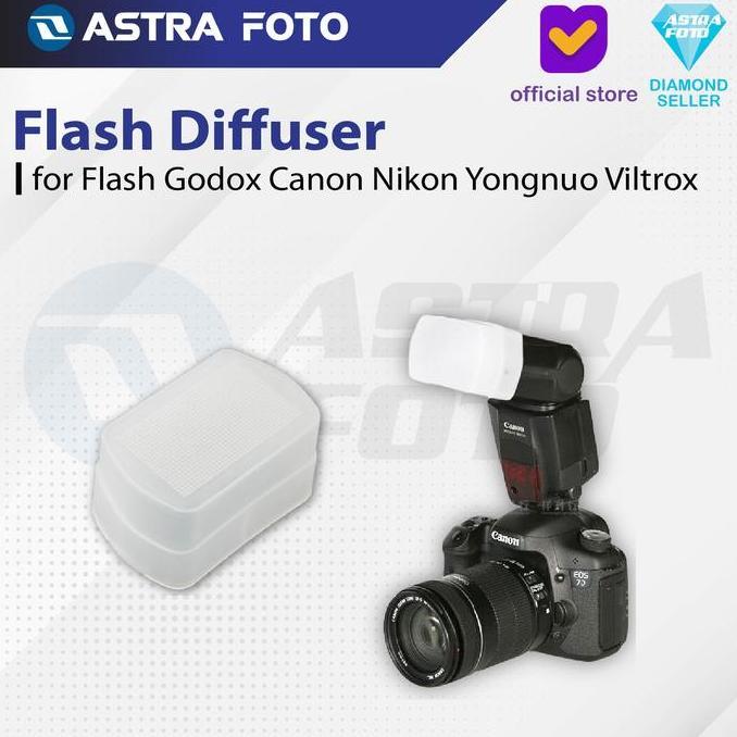 Flash Diffuser for Flash Godox Canon Nikon Yongnuo Viltrox - Difuser
