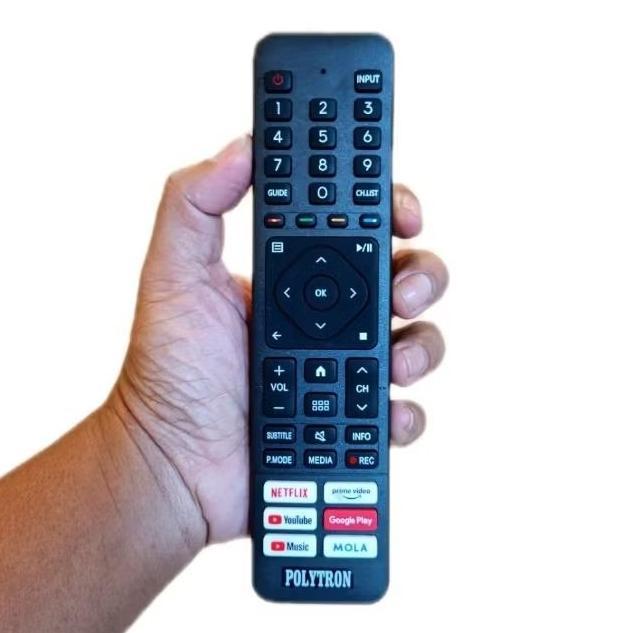 REMOT REMOTE TV LED POLYTRON SMART ANDROID 81J264 GRADE ORIGINAL
