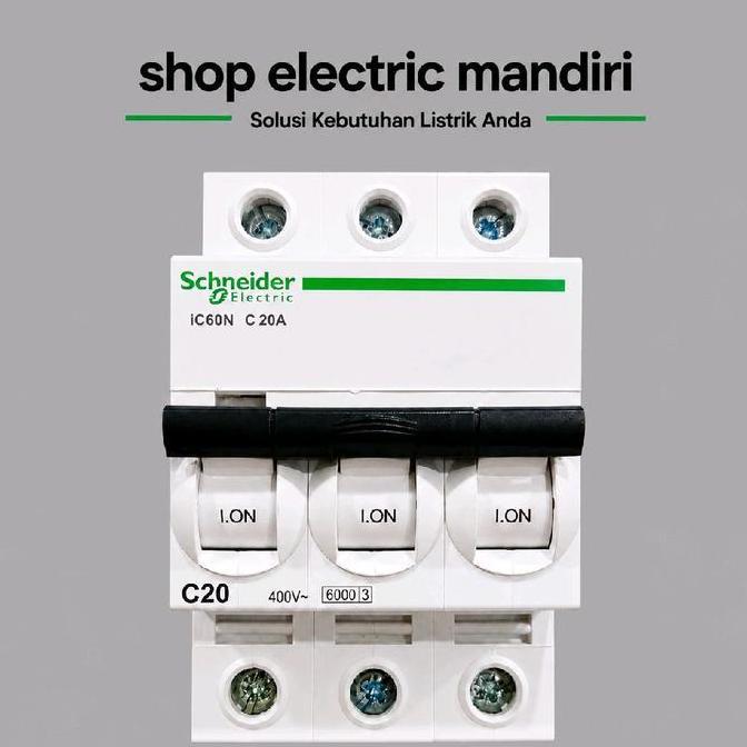 Mcb 3P 20A Schneider original 3 phase