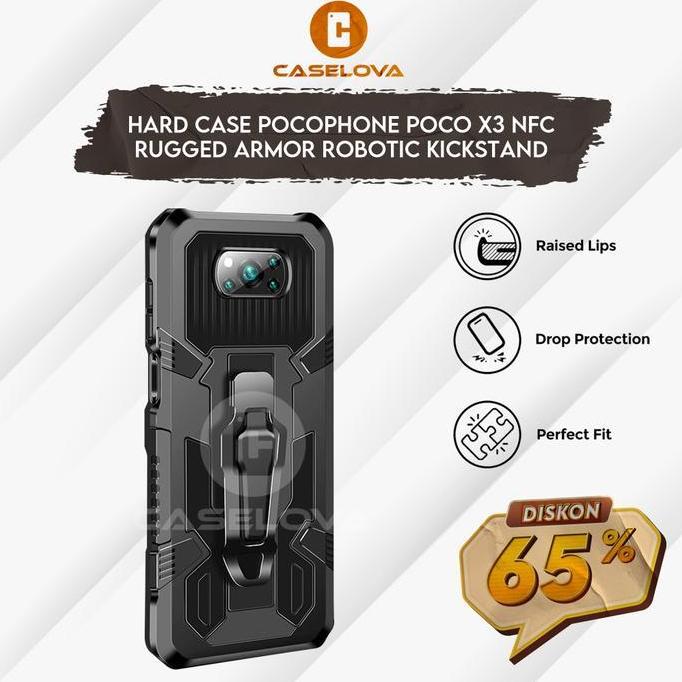 Case Pocophone POCO X3 NFC Rugged Armor Robotic