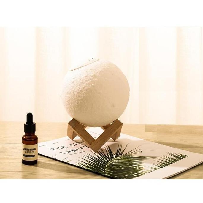 Humidifier Diffuser Aromaterapi Lampu Tidur 3D Moon Light Night