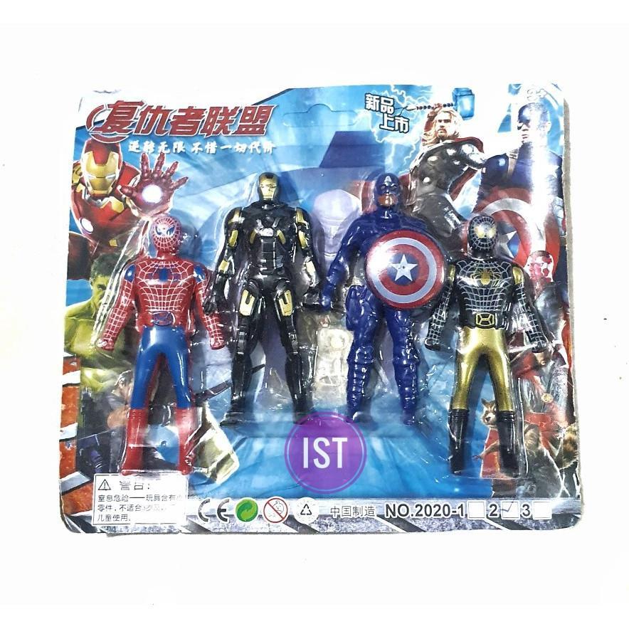 com Mainan Robot Mini Super Heroess 4 pcs No.2020-2
