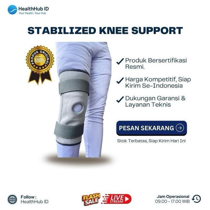 Stabilized Knee Support  Brace Cedera Lutut