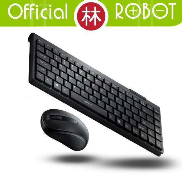 Robot KM3500 Keyboard Mouse Wireless Combo Set Kit Ultra Thin Light