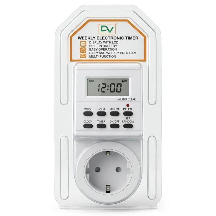 Cafielozafran - Stop Kontak Timer DIGITAL KITANI Display LCD Otomatis ELECTRONIC TIMER