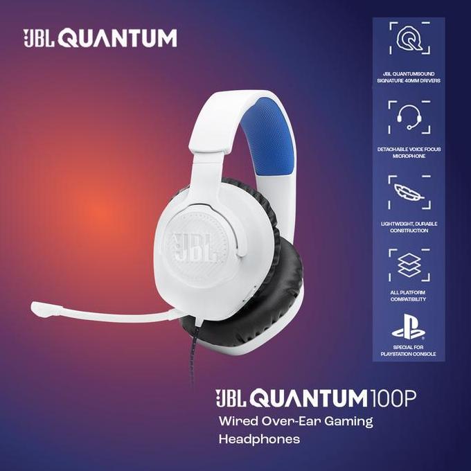 JBL Quantum 100P Console Wired Over-Ear Gaming Headset