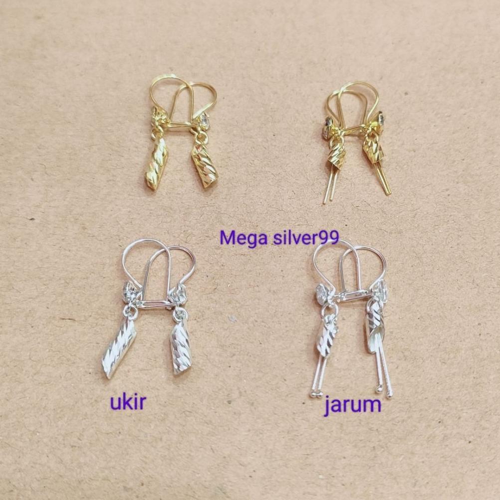 ANTING BAMBU ANAK PERAK 925 LAPIS EMAS
