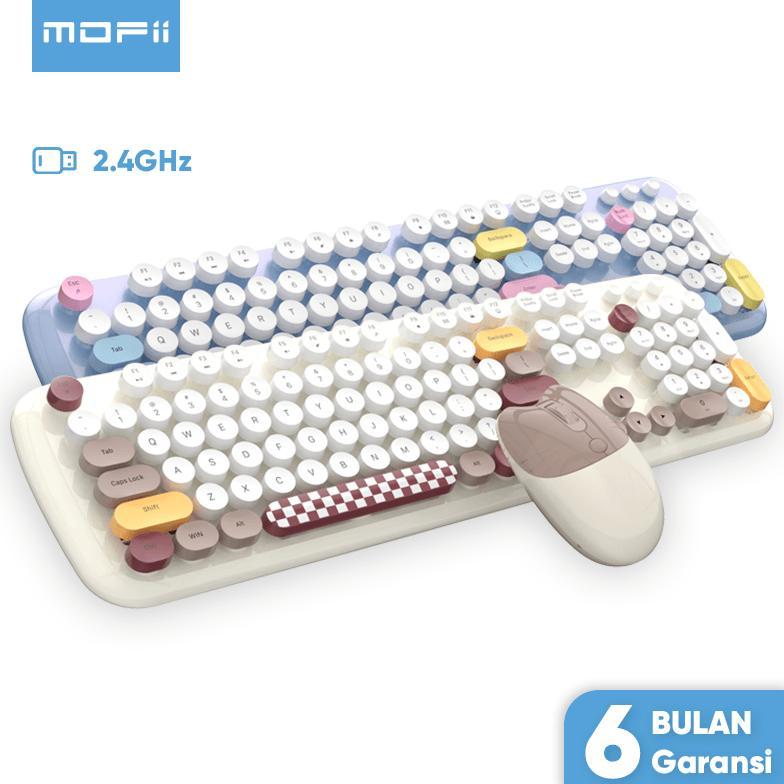 MOFii Keyboard Wireless Dan Mouse Wireless Set 2.4G Zero terlaris