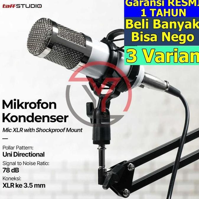 TELENIUM Taffware Mic Studio BM 800 Shockproof Mount BM-800 Full Black Y3629