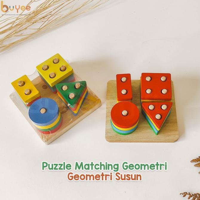 BUYEE GIIFT - Shape Sorting Toys | Puzzle Kayu Geometri Bentuk