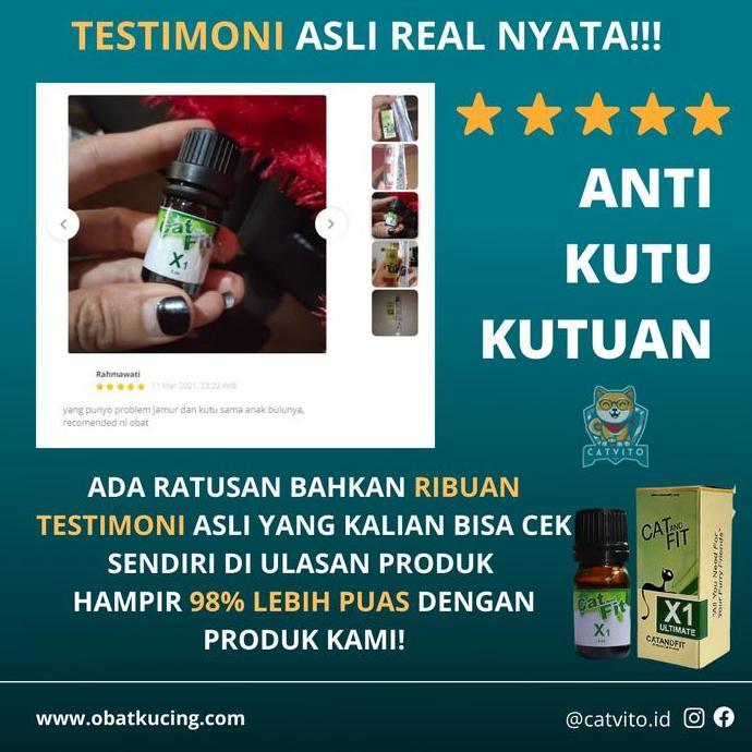 Cod,Chat.Admin- Obat Kutu Kulit Kucing Cat And Fit X1 Ultimate