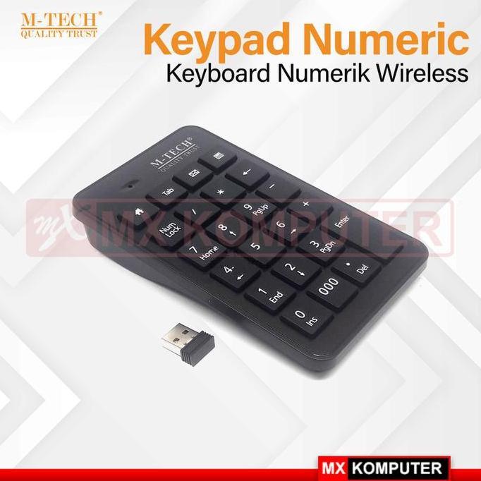 Numeric Wireless Keypad / Keyboard Super Thin High Quality