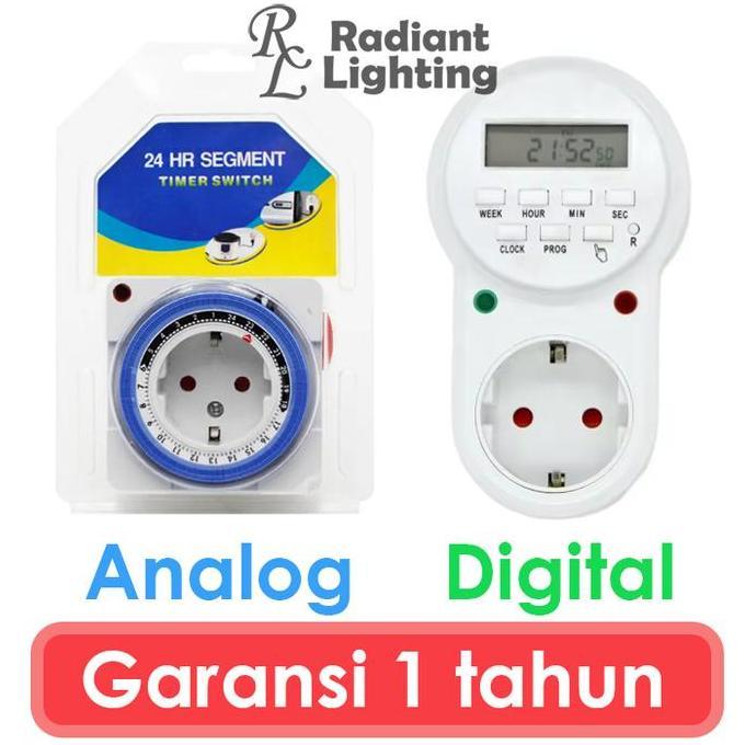 Stop Kontak Timer Listrik Analog Digital Programmable Hemat Listrik