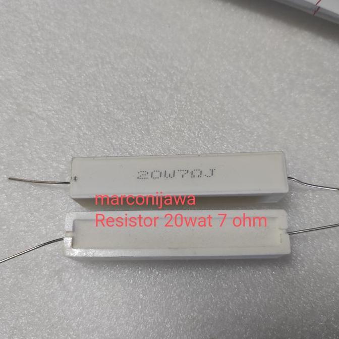 RESISTOR 20WAT 7 OHM PUTIH MJ27