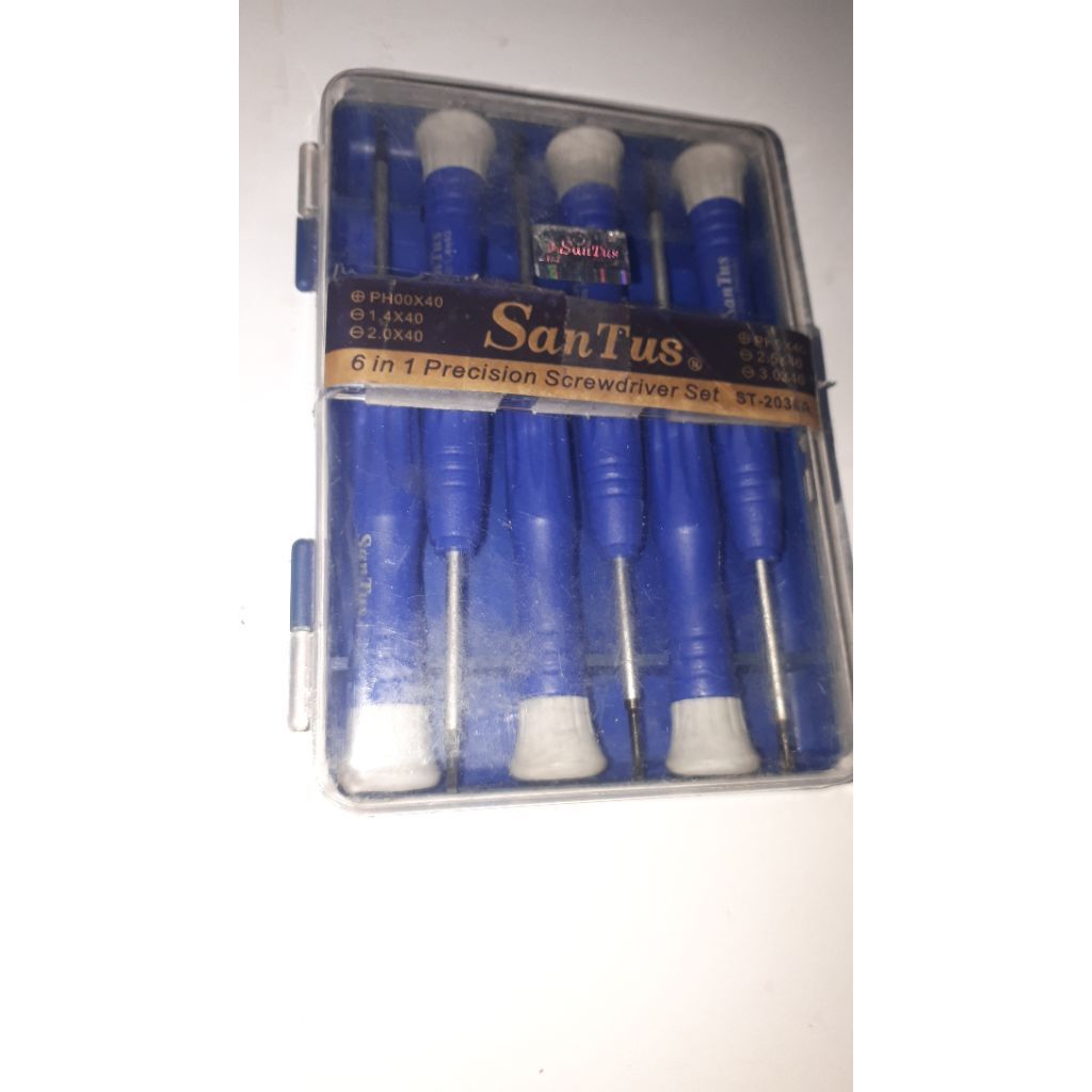 obeng Santus mini set minus plus 6 pcs