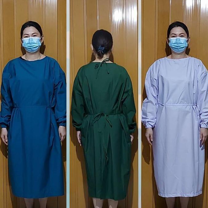 Isolation Gown Reusable Bahan Tc