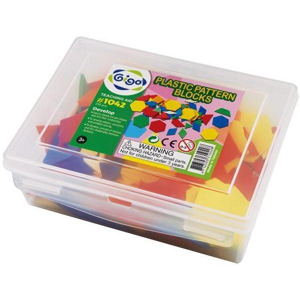 Gigo Plastic Pattern Blocks Alat Peraga Matematika