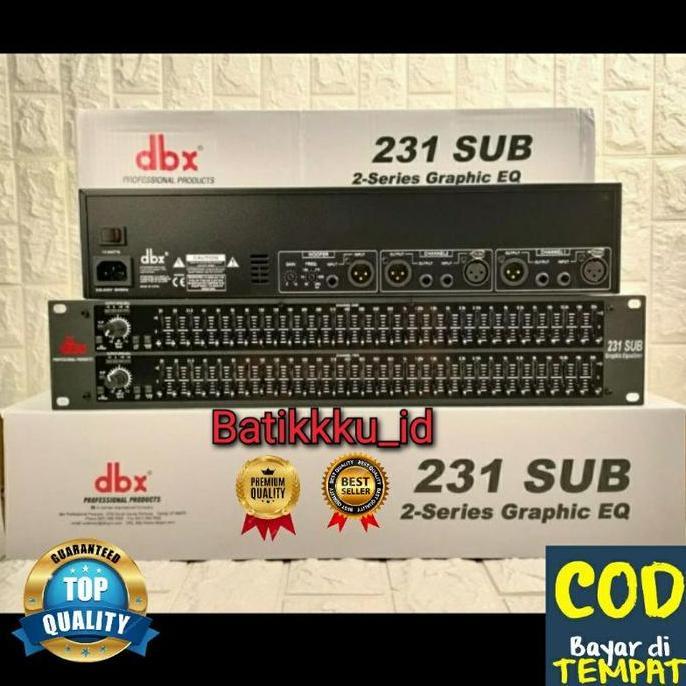 Grosir Equalizer Dbx 231 Sub 231Sub 231+Subwoofer Output Equaliser Dbx 231Sub