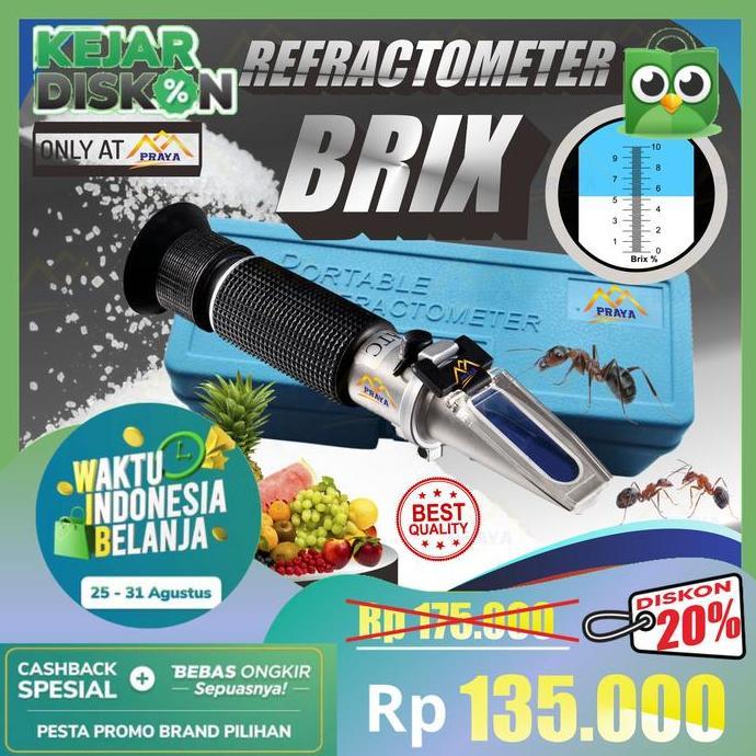 Brix Refractometer alat ukur kadar gula manis