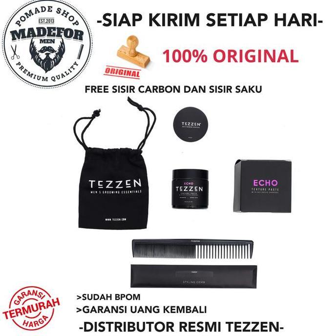 Tezzen Echo Activated Charcoal Texture Paste Tezzen Pomade Echo