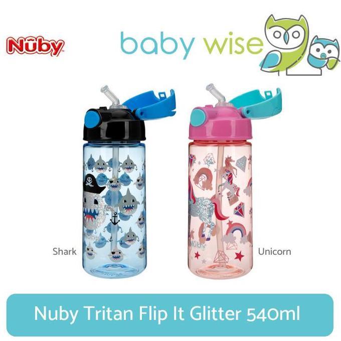 Nuby Tritan Flip It Glitter 540ml