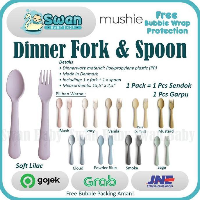 Mushie Fork & Spoon / Sendok Garpu Anak