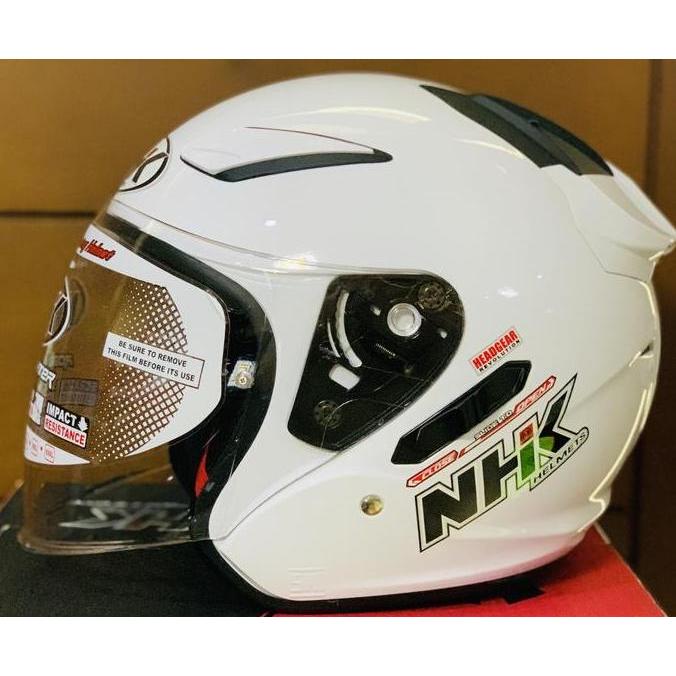 NEW NHK R1 SOLID WHITE GLOSSY ORI