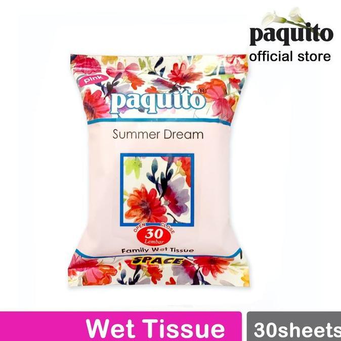 Tisu basah Wet tissue Paquito
