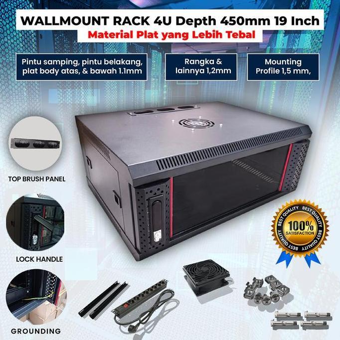 BEBAS ONGKIR - Rack Wallmount 4U / Rack Server 4U
