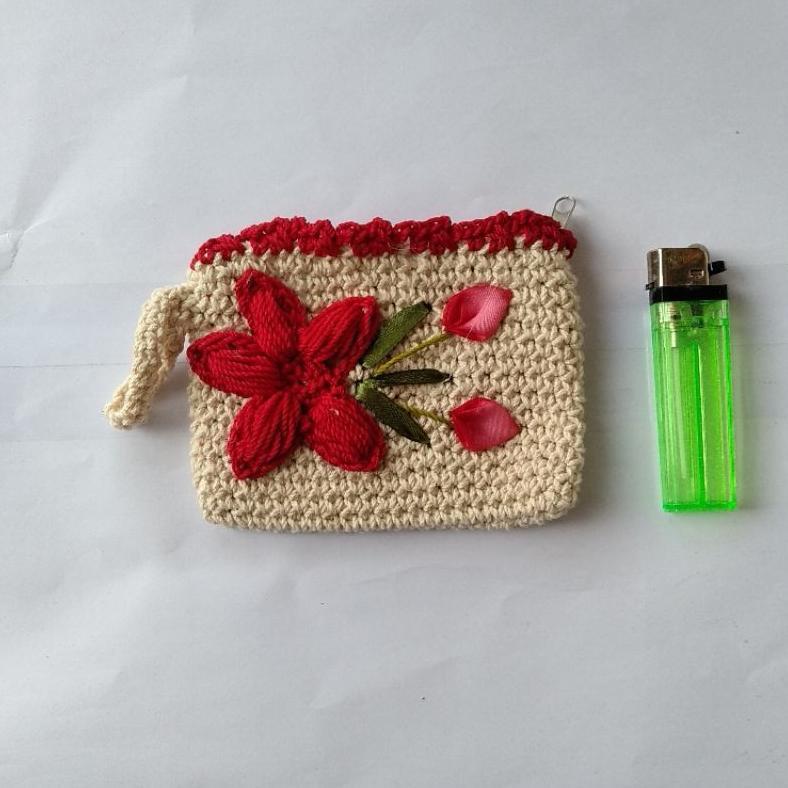 TERMURAH Dompet mini rajut/dompet koin/domko