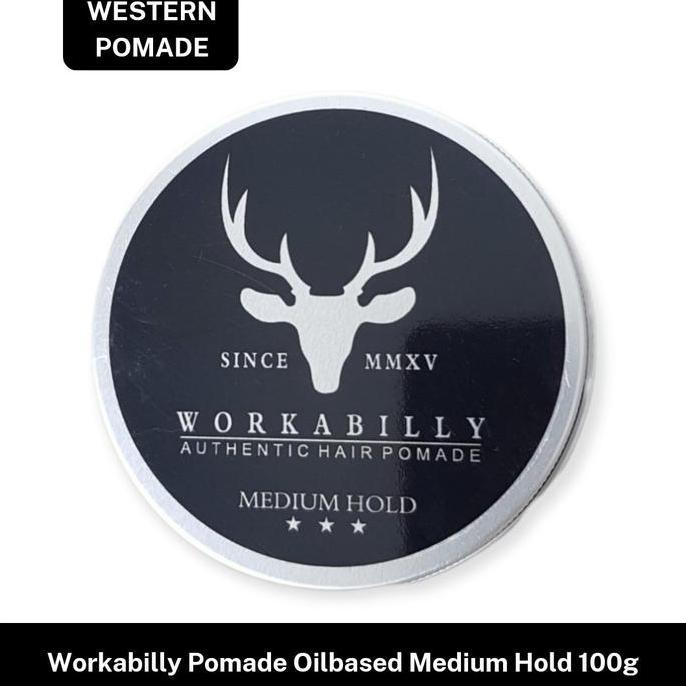 Workabilly Medium Hold Pomade Oilbased 100g BPOM
