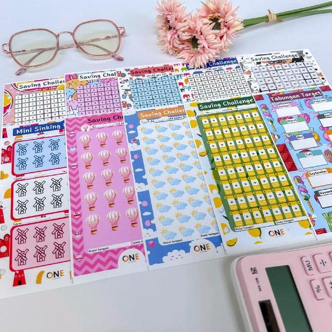 Packen- 10Psc Ziplock Binder Saving Book Oneplanner