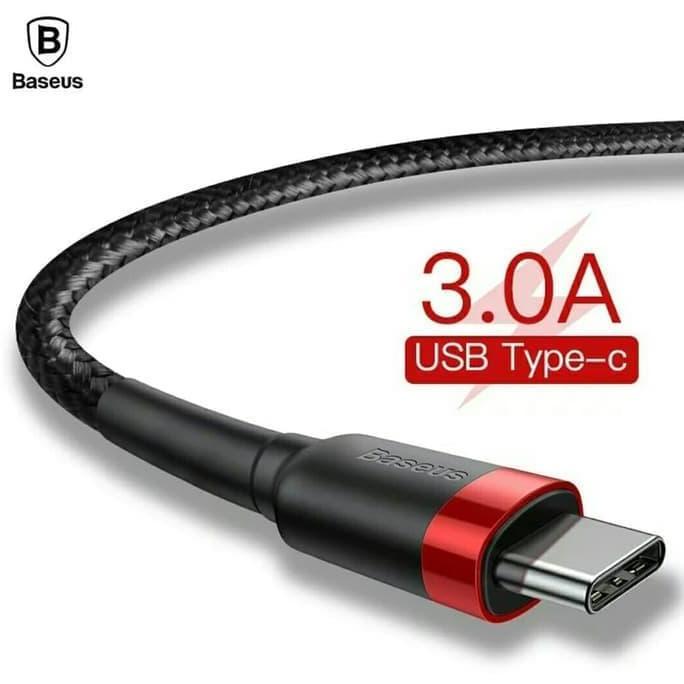 Kabel Data BASEUS USB Type C Kevlar Quick Charge 3A QC 3.0 Fast cable