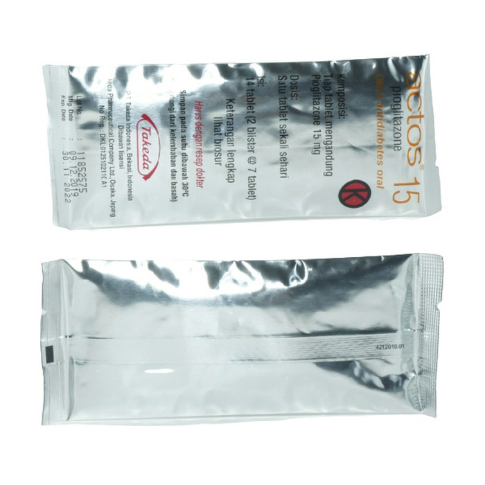 ACTOS 15 MG 1 BLISTER @ 7 TABLET