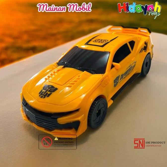 mainan mobil robot deformed transform Toy