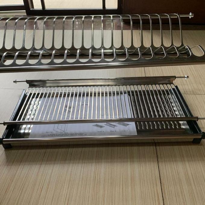 rak piring gelas stanless kitchen set 80cm