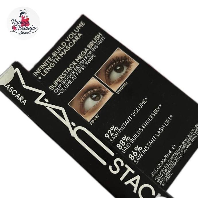 HARGA TERBAIK - mac black stack mascara 12ml
