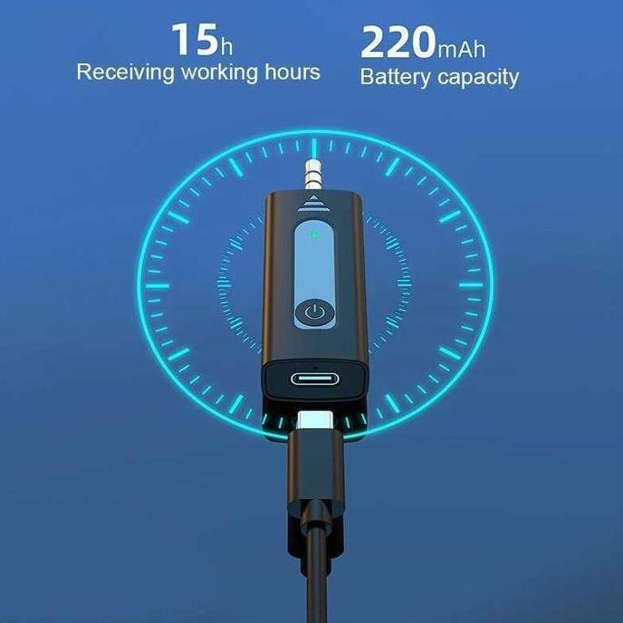 READY Microphone Clip On Mic Wireless Noice Reduction Vlogging Streaming