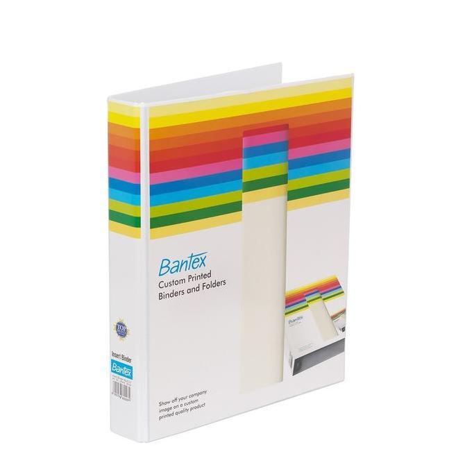 Packen- Bantex Insert Ring Binder 4 Ring 25Mm A4 White 8722 07