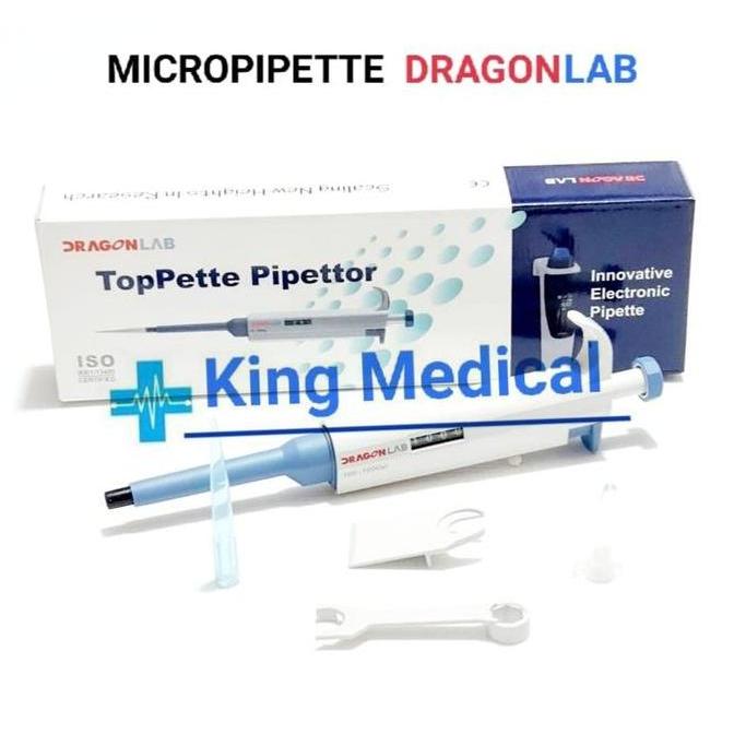 Micropipette Single Adjustable 2-20ul DragonLab Micropipet