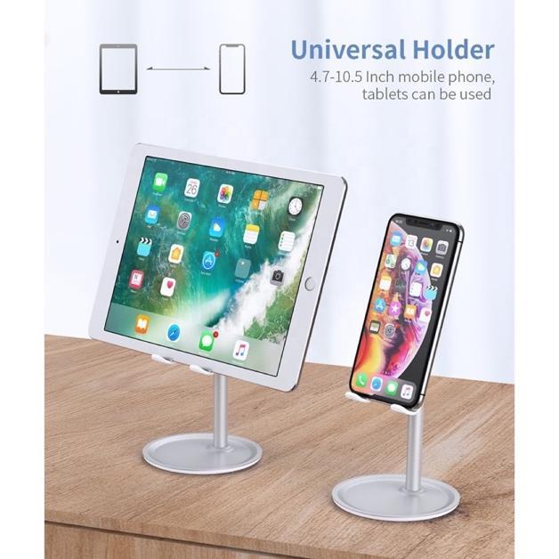 Standing metal handphone table adjustable universal Holder table