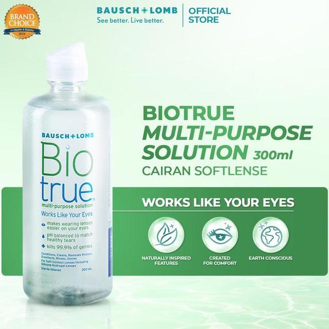Biotrue Multi-Purpose Solution Cairan Softlense 300 Ml | Cairan Soft lense