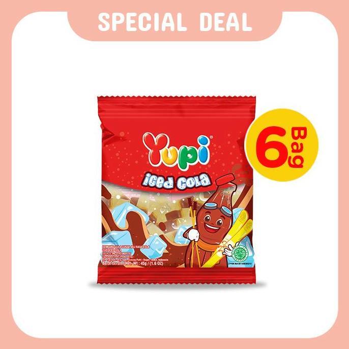 [] Six Pack Yupi Iced Cola 45 Gr