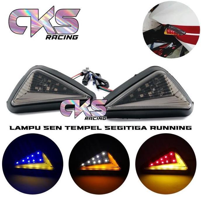 Lampu Sein Tempel Segitiga Neon 2Mode Universal R15,Cbr,Gsx